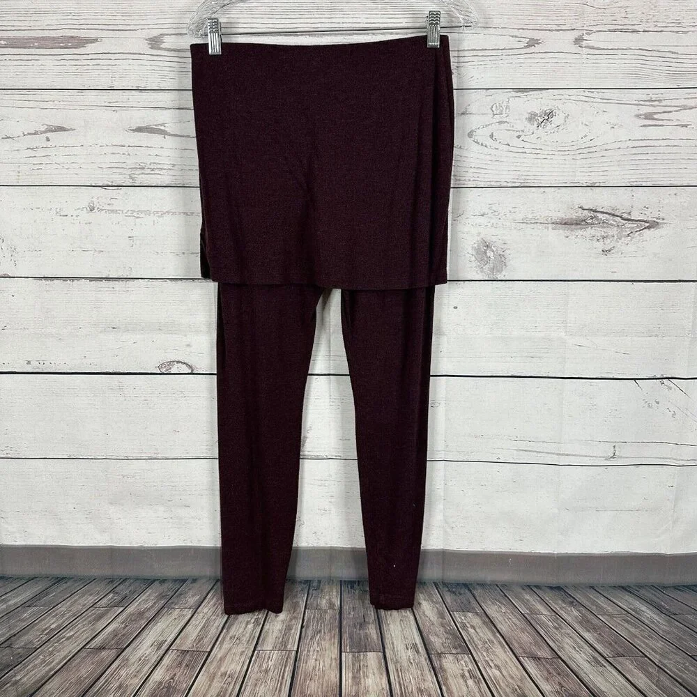 Cabi Skirted Legging Womens Medium Red 3672 Stretch Midrise Modest M'Legging - Picture 5 of 13